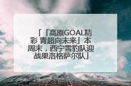「高原GOAL精彩 青超向未来」本周末，西宁雪豹队迎战果洛格萨尔队