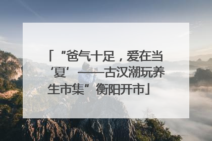 “爸气十足，爱在当‘夏’——古汉潮玩养生市集”衡阳开市