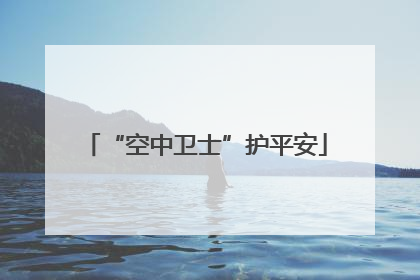 “空中卫士”护平安