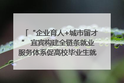 “企业育人+城市留才” 宜宾构建全链条就业服务体系促高校毕业生就业｜您牵挂的四川