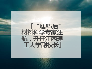 “准85后”材料科学专家汪航，升任江西理工大学副校长