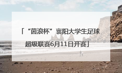 “茵浪杯”襄阳大学生足球超级联赛6月11日开赛