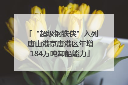 “超级钢铁侠”入列 唐山港京唐港区年增184万吨卸船能力