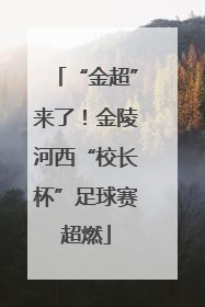 “金超”来了！金陵河西“校长杯”足球赛超燃