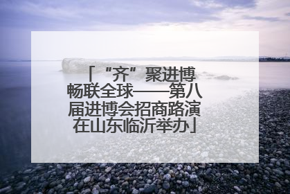 “齐”聚进博 畅联全球——第八届进博会招商路演在山东临沂举办