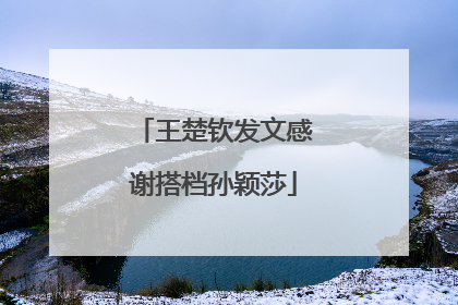 王楚钦发文感谢搭档孙颖莎