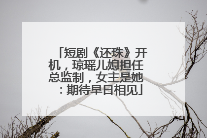 短剧《还珠》开机，琼瑶儿媳担任总监制，女主是她：期待早日相见