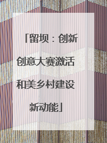留坝：创新创意大赛激活和美乡村建设新动能