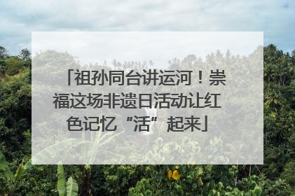 祖孙同台讲运河！崇福这场非遗日活动让红色记忆“活”起来
