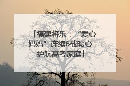 福建将乐：“爱心妈妈”连续6载暖心护航高考家庭