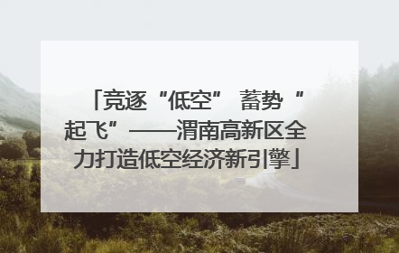 竞逐“低空” 蓄势“起飞”——渭南高新区全力打造低空经济新引擎