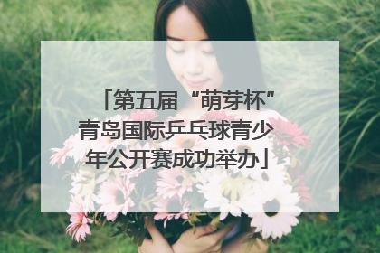第五届“萌芽杯”青岛国际乒乓球青少年公开赛成功举办