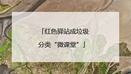 红色驿站成垃圾分类“微课堂”