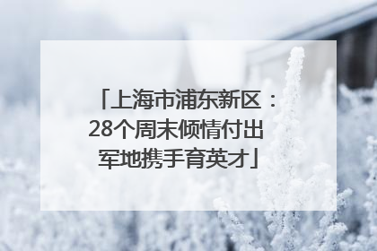 上海市浦东新区：28个周末倾情付出 军地携手育英才