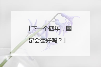 下一个四年，国足会变好吗？