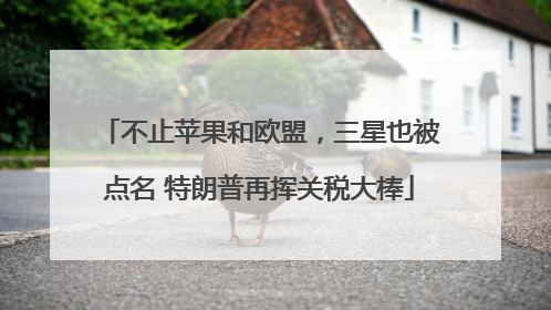 不止苹果和欧盟，三星也被点名 特朗普再挥关税大棒