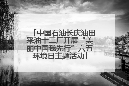 中国石油长庆油田采油十二厂开展“美丽中国我先行”六五环境日主题活动