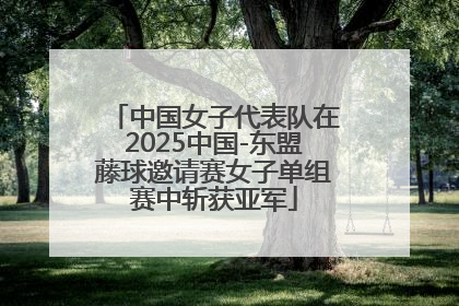 中国女子代表队在2025中国-东盟藤球邀请赛女子单组赛中斩获亚军