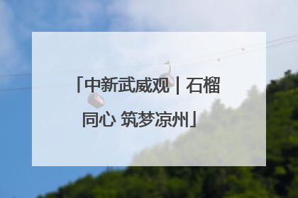中新武威观｜石榴同心 筑梦凉州