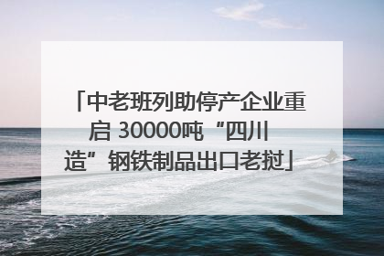 中老班列助停产企业重启 30000吨“四川造”钢铁制品出口老挝