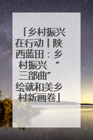 乡村振兴在行动丨陕西蓝田：乡村振兴 “三部曲” 绘就和美乡村新画卷