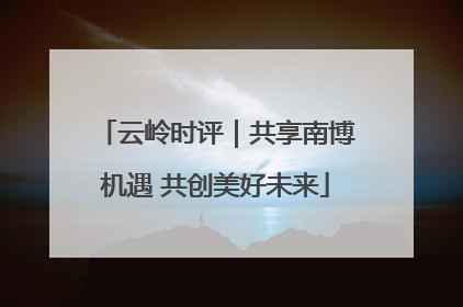 云岭时评｜共享南博机遇 共创美好未来