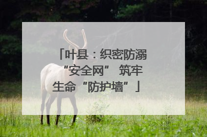 叶县：织密防溺“安全网” 筑牢生命“防护墙”