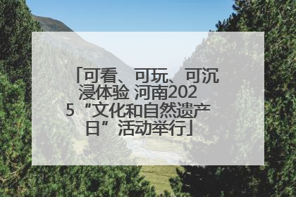 可看、可玩、可沉浸体验 河南2025“文化和自然遗产日”活动举行