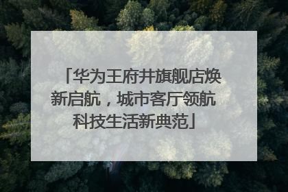 华为王府井旗舰店焕新启航，城市客厅领航科技生活新典范