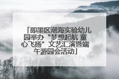 即墨区潮海实验幼儿园举办“梦想起航 童心飞扬”文艺汇演暨端午游园会活动
