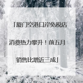 厦门空港口岸免税店消费热力攀升！前五月销售比增近三成