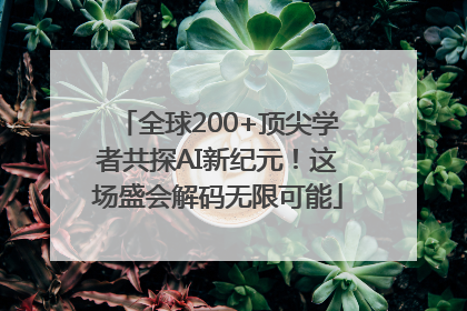 全球200+顶尖学者共探AI新纪元！这场盛会解码无限可能