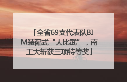 全省69支代表队BIM装配式“大比武”，南工大斩获三项特等奖