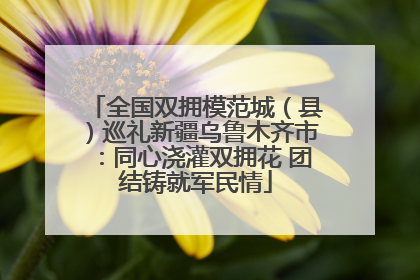全国双拥模范城（县）巡礼新疆乌鲁木齐市：同心浇灌双拥花 团结铸就军民情