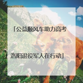 公益顺风车助力高考洛阳退役军人在行动