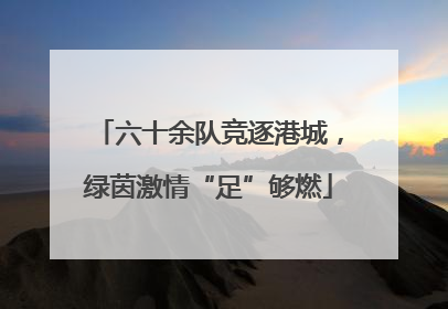 六十余队竞逐港城，绿茵激情“足”够燃