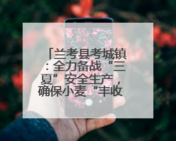 兰考县考城镇：全力备战“三夏”安全生产，确保小麦“丰收在仓”
