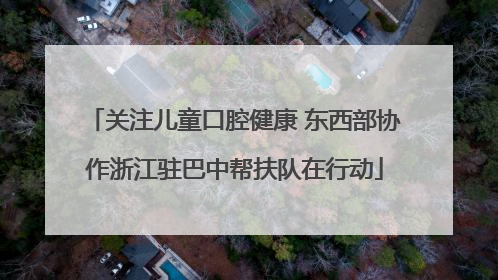 关注儿童口腔健康 东西部协作浙江驻巴中帮扶队在行动