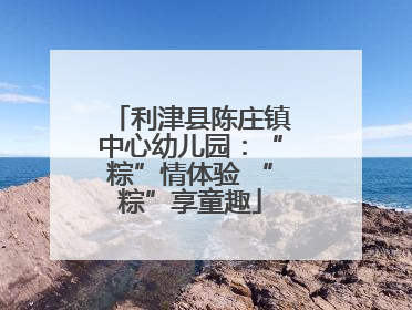 利津县陈庄镇中心幼儿园：“粽”情体验 “粽”享童趣