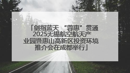 剑指蓝天 “蓉惠”贯通 2025无锡航空航天产业园暨惠山高新区投资环境推介会在成都举行