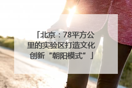 北京：78平方公里的实验区打造文化创新“朝阳模式”