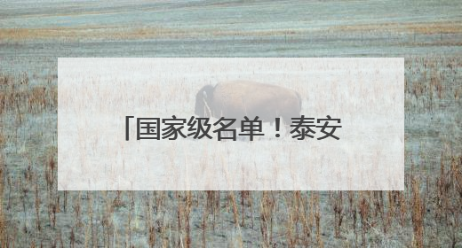 国家级名单！泰安27所学校入选！