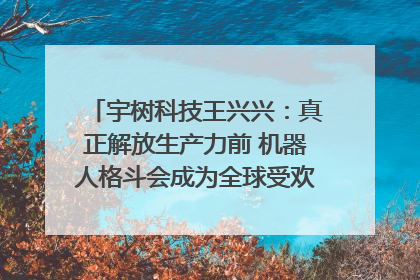 宇树科技王兴兴：真正解放生产力前 机器人格斗会成为全球受欢迎的赛事｜科技观察