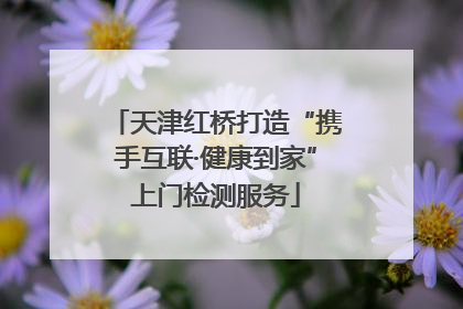 天津红桥打造“携手互联·健康到家”上门检测服务