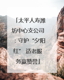 太平人寿潍坊中心支公司：守护“夕阳红” 适老服务赢赞誉