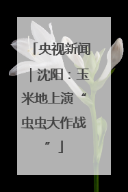 央视新闻｜沈阳：玉米地上演“虫虫大作战”