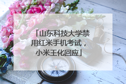 山东科技大学禁用红米手机考试，小米王化回应