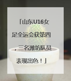 山东U16女足全运会获第四，三名潍坊队员表现出色！