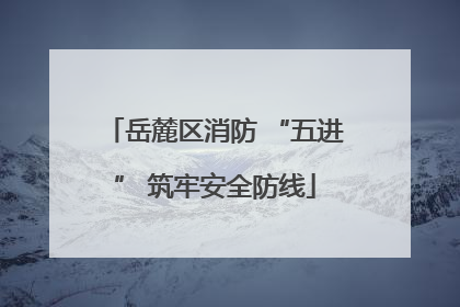 岳麓区消防 “五进” 筑牢安全防线