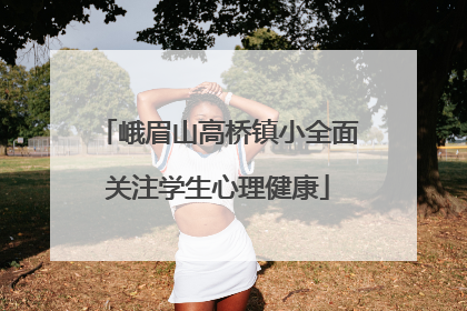 峨眉山高桥镇小全面关注学生心理健康